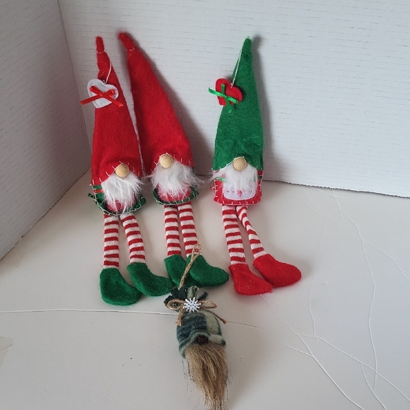 Christmas Other - Christmas Gnome Ornaments Decor  4 piece